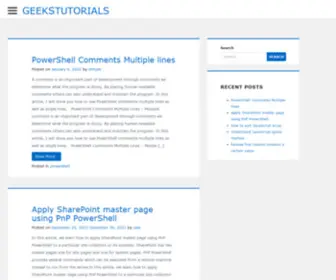 Geekstutorials.com(A computer science tutorial guide for geeks) Screenshot