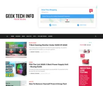 Geektechinfo.com(A Tech Blog) Screenshot