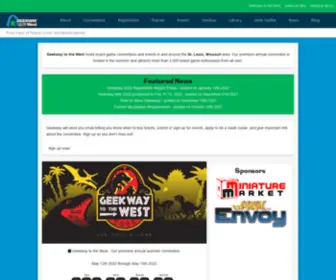 Geekwaytothewest.com(Geekway to the West 2014 MayBoard Game Festival) Screenshot