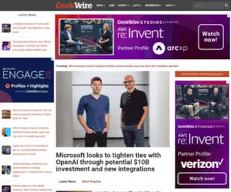 Geekwire.com(Breaking News in Technology & Business) Screenshot