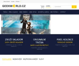 GeekWorld.cz(Geek trička a originální IT trička s vtipným potiskem) Screenshot