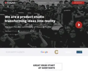 Geekyants.com(Custom web development company) Screenshot