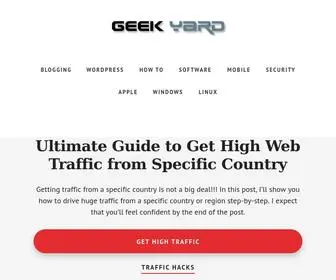 Geekyard.com(Technology,Blogging,Computer Hacks) Screenshot