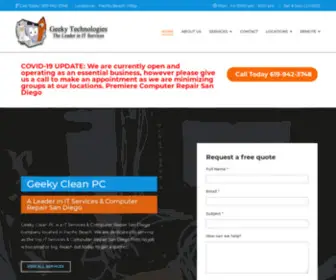 Geekycleanpc.com(Geeky Clean PC) Screenshot