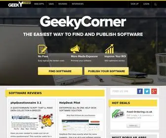 Geekycorner.com(Quality Web Applications and SaaS) Screenshot