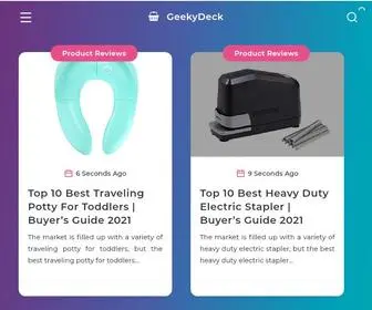 Geekydeck.com(A Shopper's Geek) Screenshot