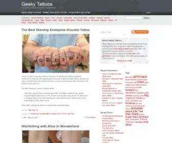 Geekytattoos.com(Geeky Tattoos) Screenshot