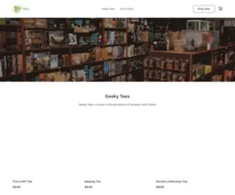 Geekyteas.com(Geeky Teas & Games) Screenshot