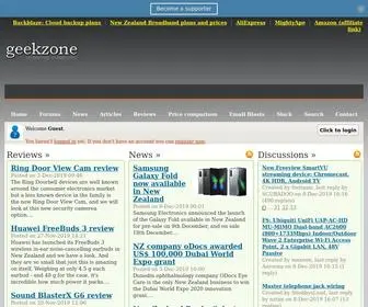 GeekZone.co.nz(Technology news) Screenshot