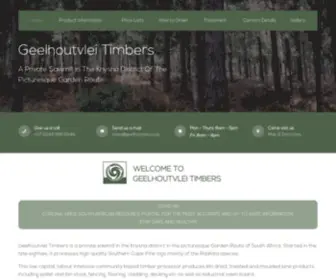 Geelhoutvlei.co.za(Geelhoutvlei Timbers) Screenshot