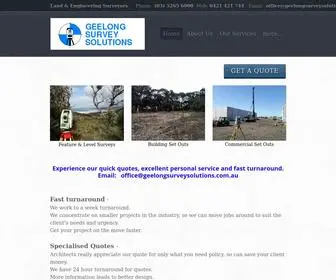 Geelongsurveysolutions.com.au(Geelong Survey Solutions Home) Screenshot