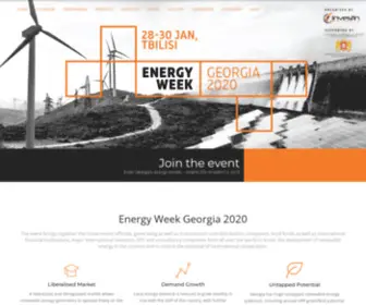 Geenergyweek.com(Energy Week Georgia) Screenshot