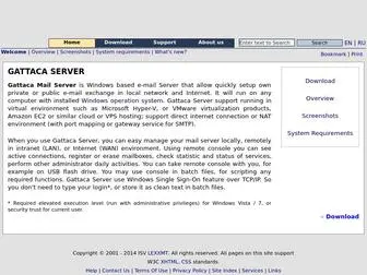 Geeos.eu(Gattaca Mail Server) Screenshot