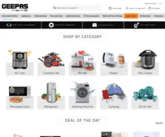 Geepas.com(GEEPAS UAE Shop Online in UAE for Electronics) Screenshot