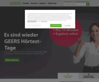 Geers.de(Hörgeräte von Ihrem Spezialisten für gutes Hören) Screenshot