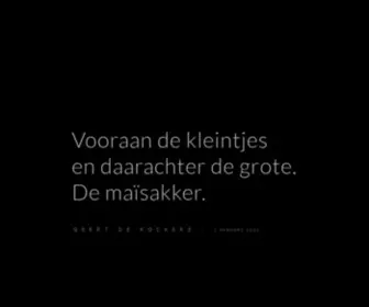 Geertdekockere.be(Geert De Kockere) Screenshot