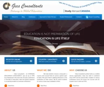 Geesconsultants.org(Best Study Abroad & Overseas Education Consultants in Bangalore) Screenshot