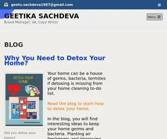 Geetikasachdeva.com(Brand Manager) Screenshot