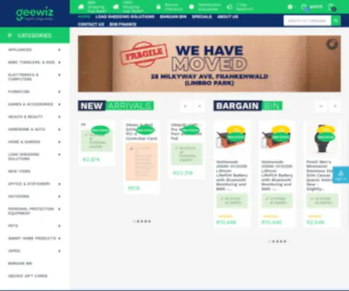 Geewiz.co.za(Online Shopping South Africa at the Best Prices) Screenshot