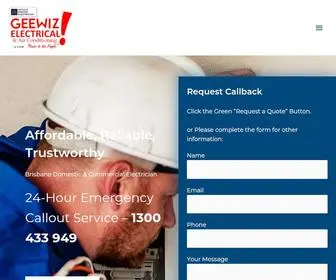 Geewizelectrical.com.au(GEEWIZ Electrical) Screenshot