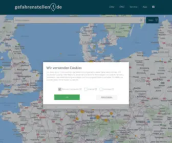 Gefahrenstellen.de(Gefahrenstellen auf Straßen erkennen und melden) Screenshot