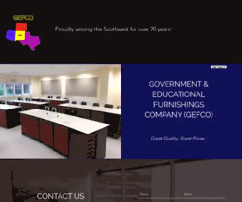 Gefcosw.com(Government & Educational Furnishings Company (GEFCO)) Screenshot