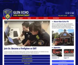 Gefd.org(Glen Echo Fire Department) Screenshot