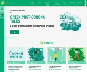 Gef.eu(The green european foundation) Screenshot