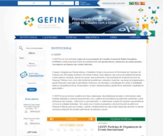 Gefin.net.br(Grupo de Gestores das finanças estaduais) Screenshot