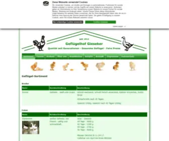 Gefluegel-Aus-Brandenburg.de(Ob Graugans für Feinschmecker oder das Huhn für Ihr Morgenei) Screenshot