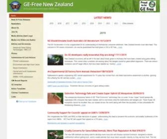 Gefree.org.nz(GE-Free NZ) Screenshot