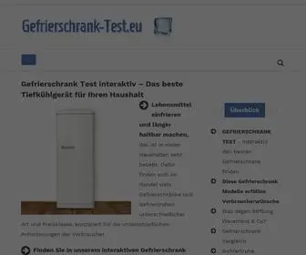 Gefrierschrank-Test.eu(Gefrierschrank Test interaktiv) Screenshot