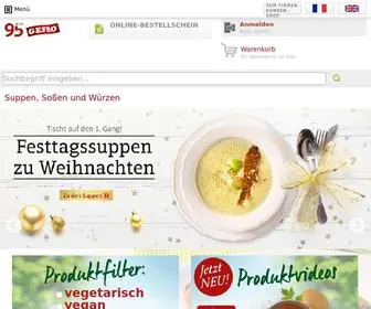 Gefro.de(Suppen, Soßen, Würzen & mehr online bestellen) Screenshot