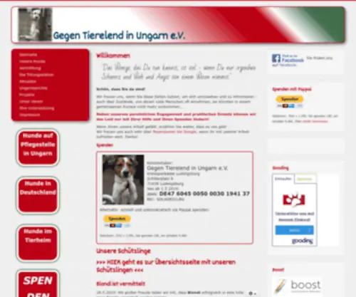 Gegen-Tierelend-IN-Ungarn.de(Gegen Tierelend in Ungarn) Screenshot