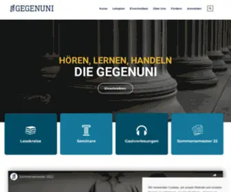 Gegenuni.de(Hören) Screenshot