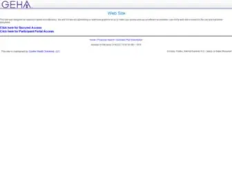 Geha-Enroll.com(Geha Enroll) Screenshot