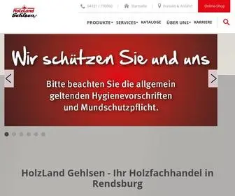 Gehlsen.de(HolzLand Gehlsen ist Ihr starker Partner in Rendsburg & Umgebung) Screenshot