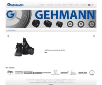 Gehmann.com(Neue Gehmann Produkte) Screenshot