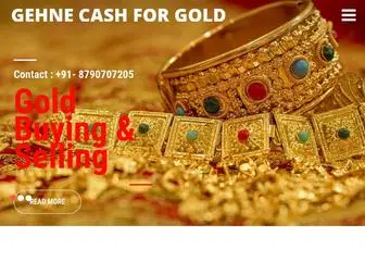 Gehnecashforgold.com(Gold jewellery buyers) Screenshot