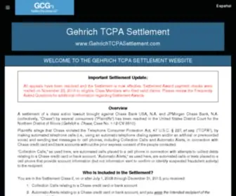 GehrichtcPasettlement.com(GCG) Screenshot