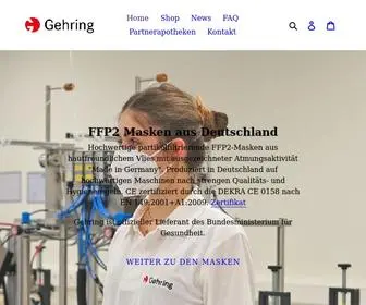 Gehring-Webshop.com(Gehring Healthcare) Screenshot