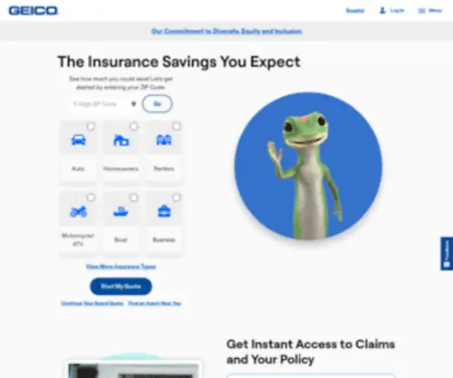 Geico.com(An Insurance Company For Your Car And More) Screenshot