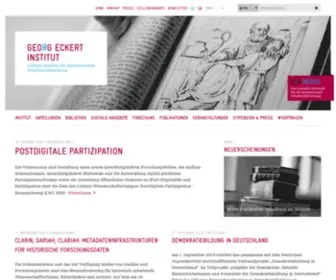 Gei.de(Georg-Eckert-Institut für internationale Schulbuchforschung) Screenshot