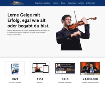 Geigentraum.com(Lerne als Erwachsener erfolgreich das Geigenspiel) Screenshot