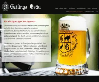 Geilings-Braeu.de(Geilings Bräu) Screenshot