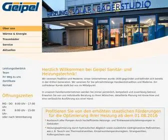 Geipel-GMBH.de(Geipel GmbH Sanitär) Screenshot