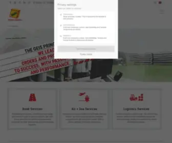 Geis-Group.com(Das Logistikunternehmen) Screenshot