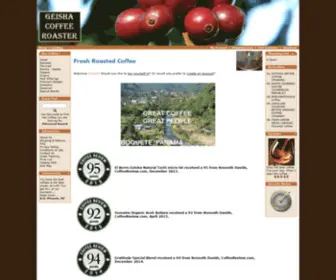 Geishacoffee.com(Geisha Coffee Roasters) Screenshot