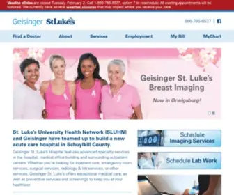 Geisingerstlukes.org(Geisinger St) Screenshot