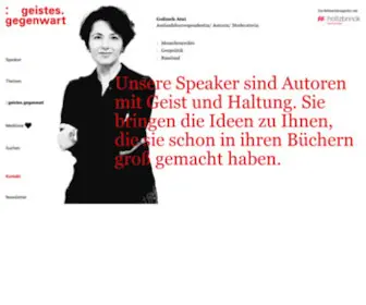 Geistesgegenwart.de(Argon speakers) Screenshot